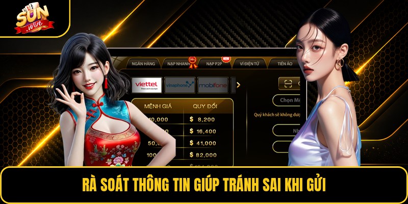 Rà soát thông tin giúp tránh sai khi gửi